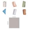 6PCS Multi-functional Solid Color Cotton Linen Napkin Square Sewn Edged Dining Table Napkin Washable Tea Towel Wedding