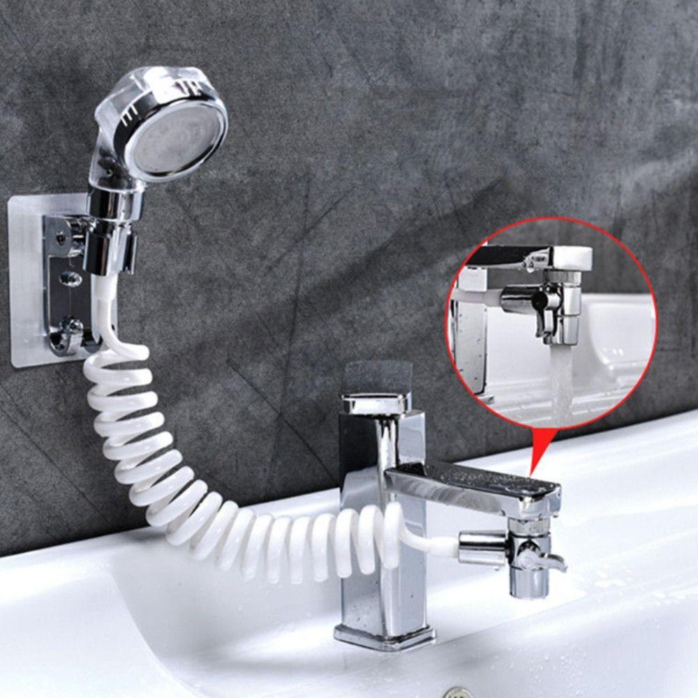 Filterable Water Tap Connector Hangable Kitchen Sink Splitter Shower Head  Hair Salon