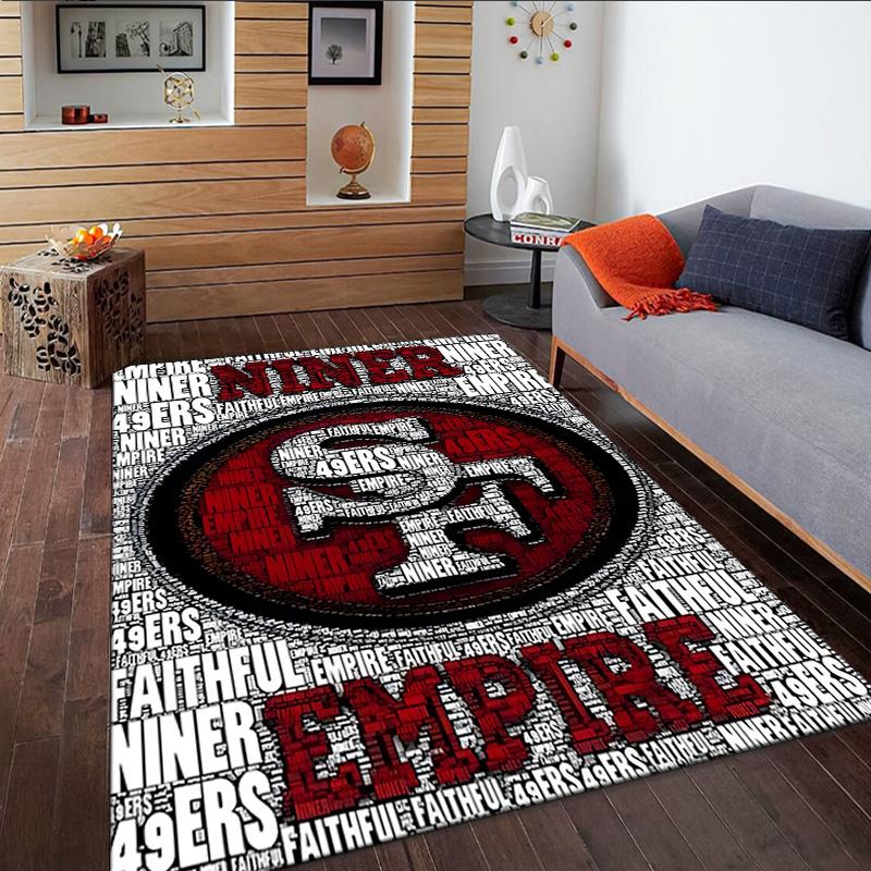 San Francisco Football Teppich, Küchenteppiche, Yogamatte, Rutschfeste Matten, Teppich für Badezimmer, Wohnzimmer Schlafzimmer, Camping Teppiche Weihnachtsgeschenk