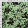oneOone Cotton Flex Mint Green Fabric Abstract Tropical Leaf Craft Projects Decor Fabric Printed By The Yard 40 Inch