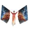 With Telescopic Sticks Rectangle Flags Multicolor Dance Props  Dance Performance
