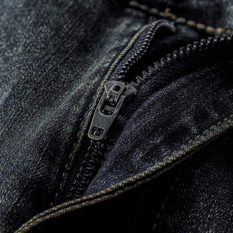 JOW Men's Cotton Stretch Business Casual Straight-Leg Jeans