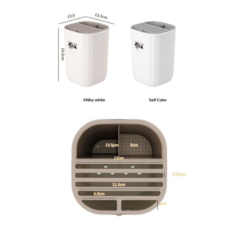 Porte-outils multifonctionnel pour cuisine avec compartiments pour ustensiles Boîte de rangement gain de place pour cuisine