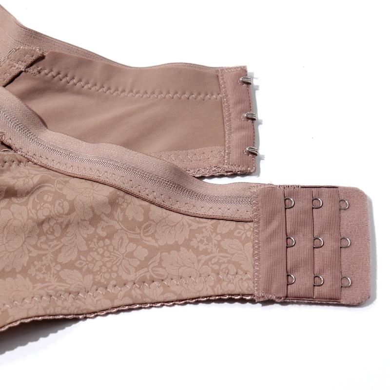 Women French Popular Sexy Bras Full Cup Bow Thin Uplift Bra Print Daily with Wire 3 Hooks Comfortable Lingerie