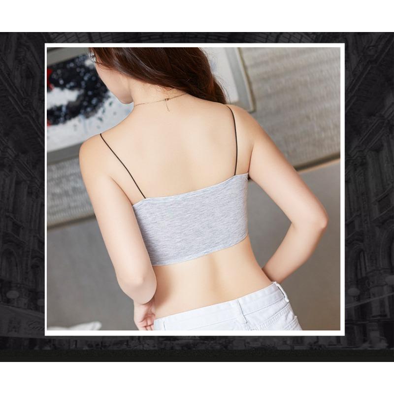 Damen S Dünner Träger Rückenfrei Dehnbar Trägerlos Bralette BH
