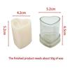 DIY Love Heart Candle Silicone Mold Acrylic Heart Shape Aromatic Soap Resin Gypsum Mould Holiday Gifts Craft Supplies Home Decor