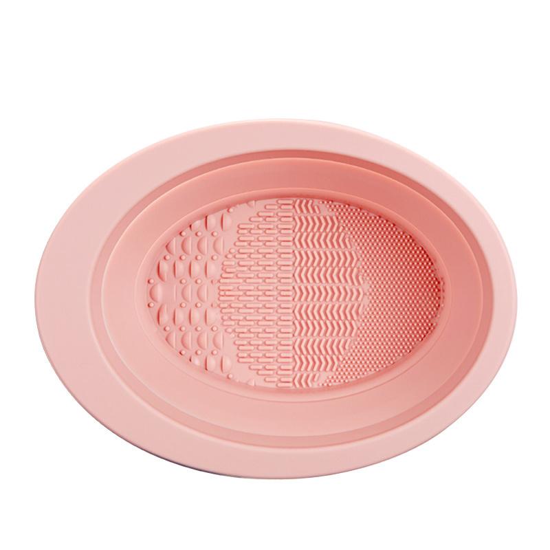 

1pc Multi-functional Silicone Makeup Brush Folding Cleaning Bowl Brushes Powder Puff Beauty Washing Scrubber Pad Makeup Tools