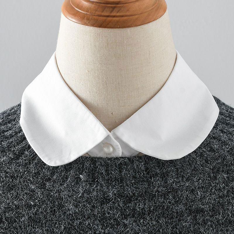 White Stand Collars Detachable Fake Collar Simplicity Fashion Faux False Collar for Women Girls