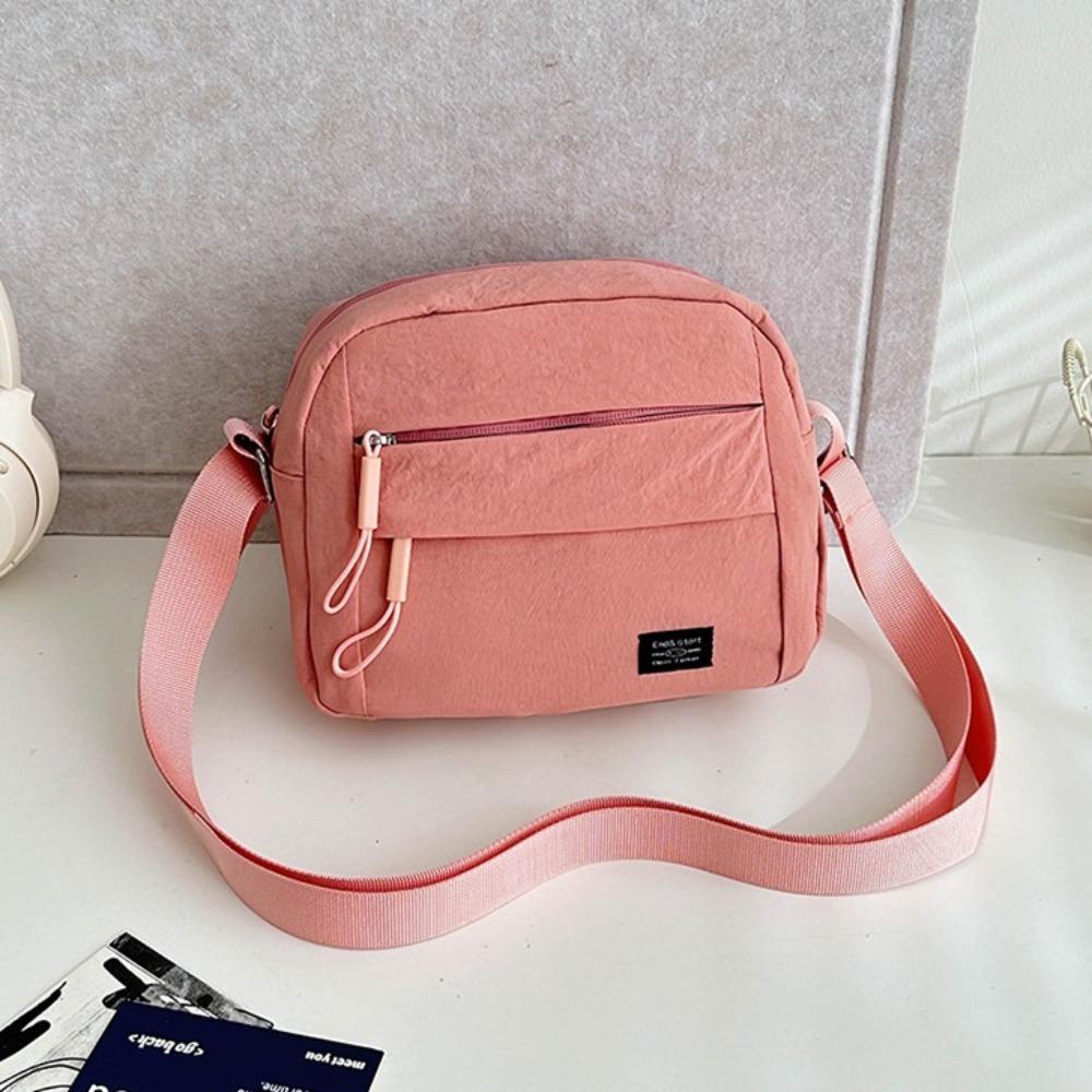 All-match Square Phone Pouch Large Capacity Canvas Crossbody Bag Sports Shoulder Bag  Boys