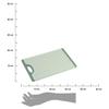 Deska Do Krojenia Plastikowa Antypoślizgowa Zielona Z Uchwytem 29,5X19,5X0,8 Cm