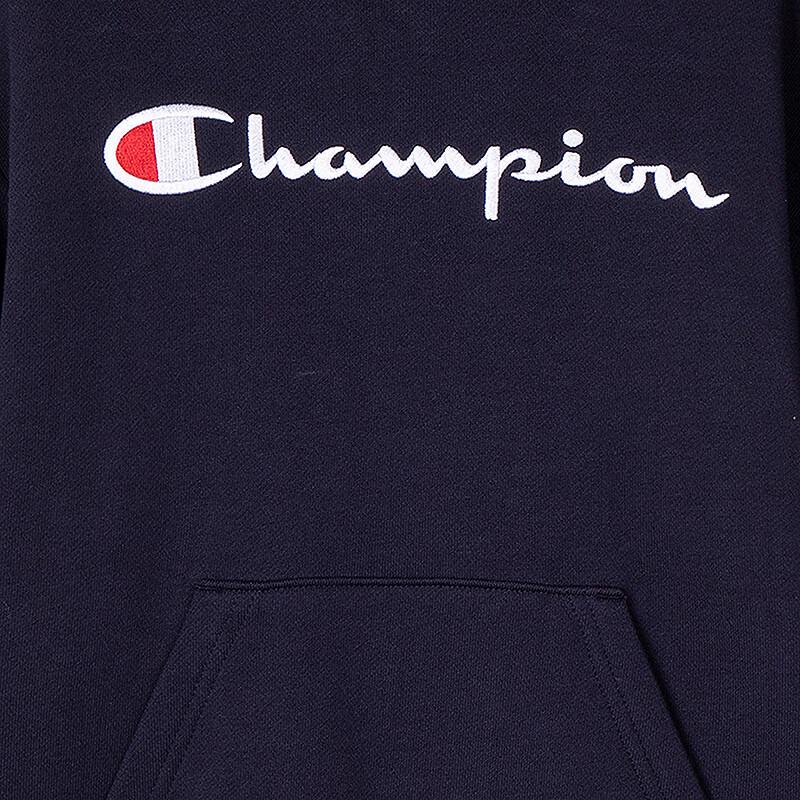Champion Kids' Cotton Hooded Sweatshirt with Embroidered Logo