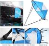 42 Inch Kayak Wind Sail Portable Foldable Durable Wind Sail with Transparent Window for Kayak Canoes