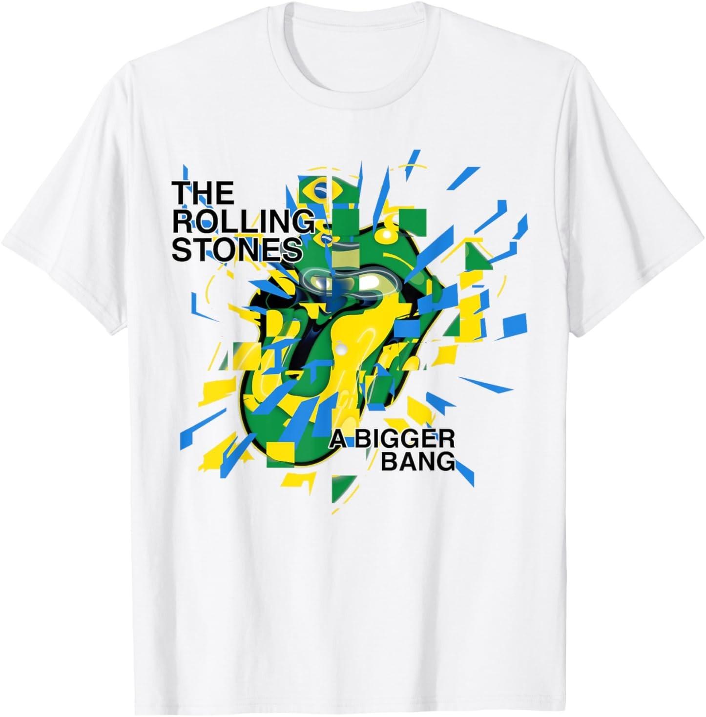 Официальная белая футболка The Rolling Stones A Bigger Bang Copacabana L