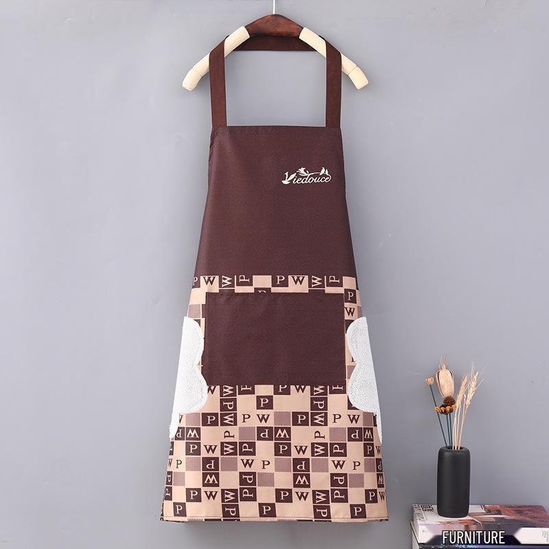 Waterproof Adult Half Apron - Oil-Proof, Dirty-Resistant, Wipable Kitchen Bib