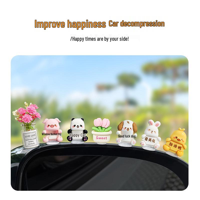 Little Animal Electric Car Console Ornament – Cute Car Accessory