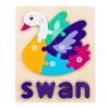 Wooden Puzzle - Hen and Swan