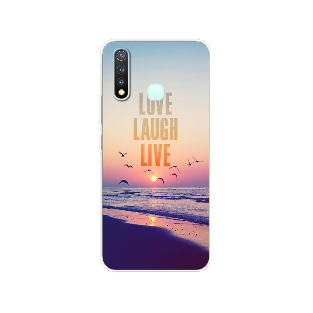 Dla Vivo Y19 Case 6.53 ''miękki TPU silikonowy pokrowiec dla Vivo Y19 Y 19 VivoY19 Case tylna obudowa telefonu zderzak ochronny Shell Bag Coque