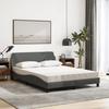 VidaXL Lit avec matelas gris foncé 120x200 cm tissu 3208365