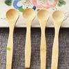5Pcs Wooden Honey Spoon Ecofriendly Household Tableware Bamboo Kitchen Condiment Scoop Coffee Spoon Dessert Spoon Teaspoon