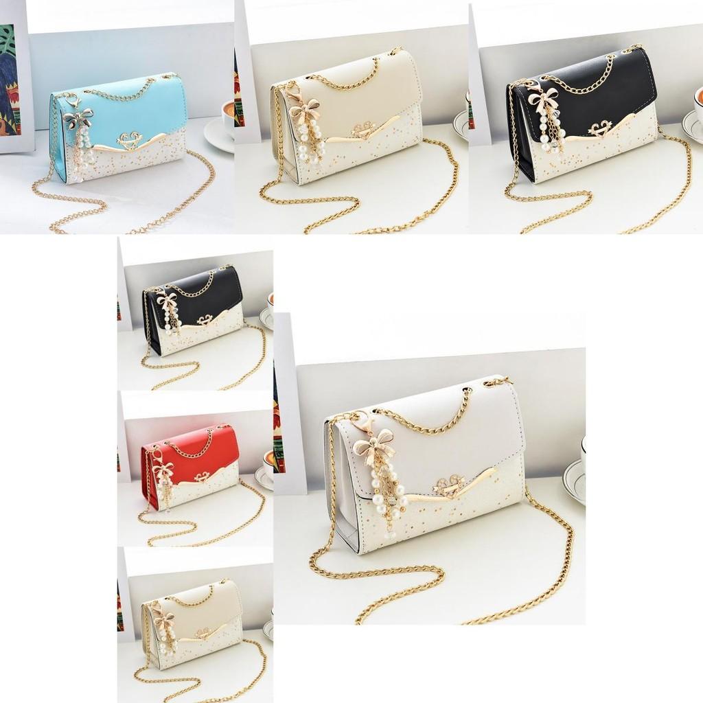 New Trendy Sequined Crossbody Bag For Women Stylish Chain Strap Small Purse Fashionable