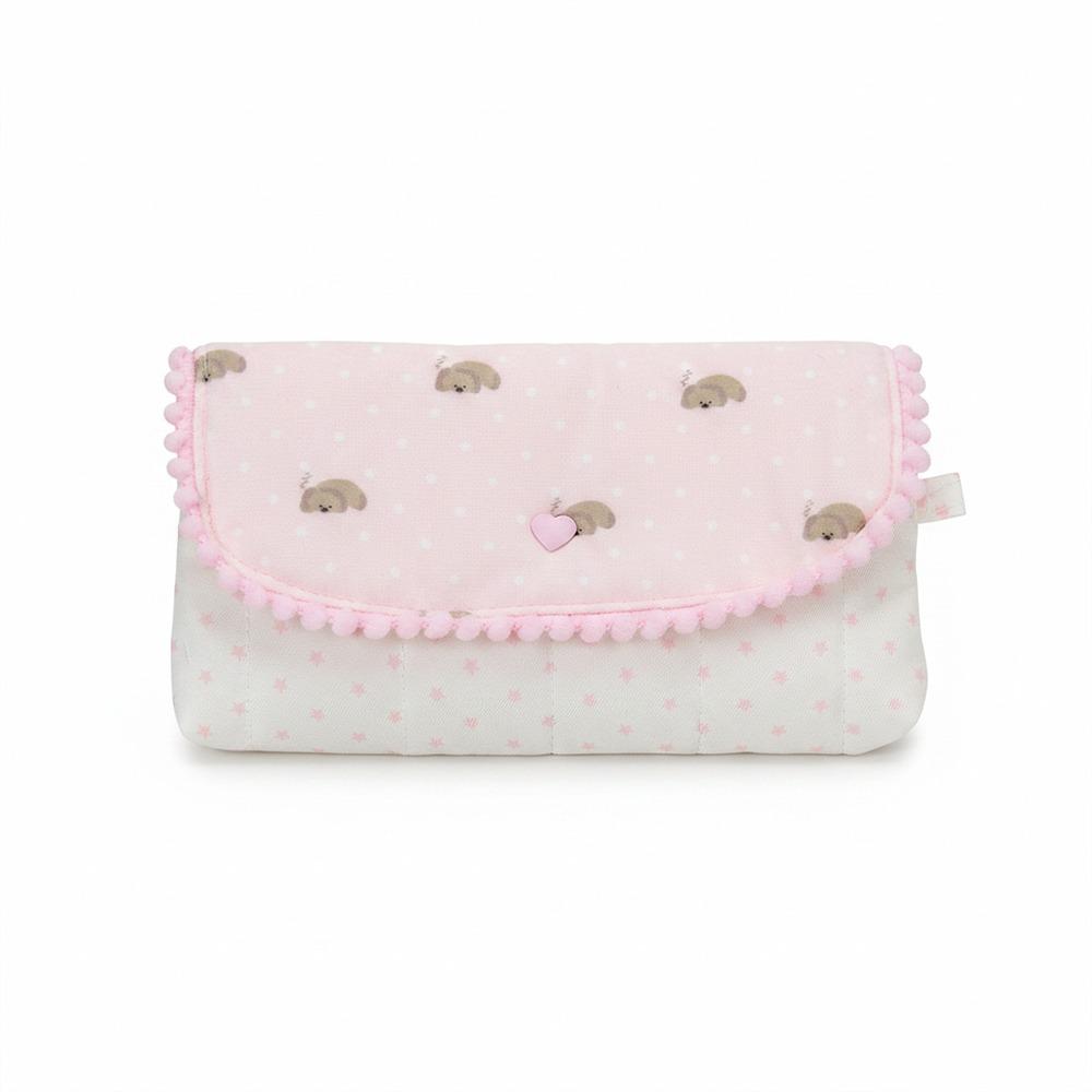 Puppy Print Pencil Case Large Capacity Pencil Pouch Cute Stationery Bag  Students Puppy