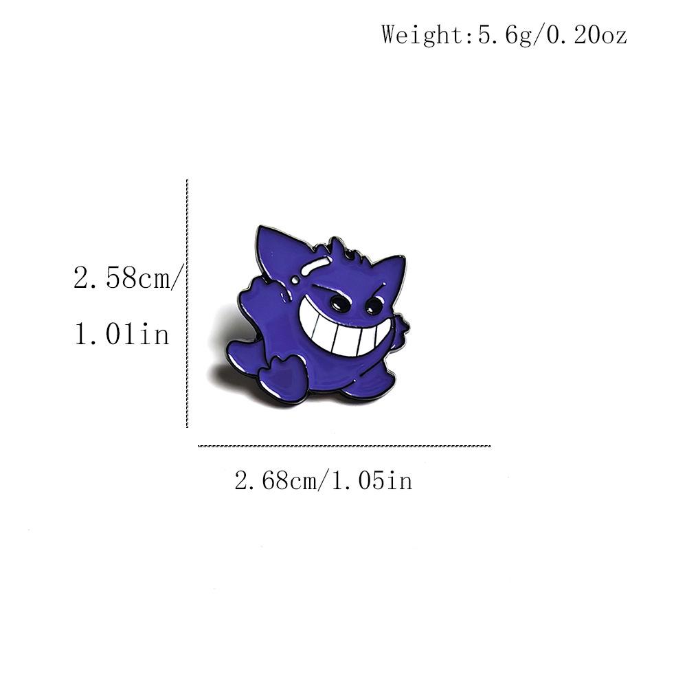 Magical Creature Drip Oil Brooch: Pikachu & Gengar Pokémon Pin Badge