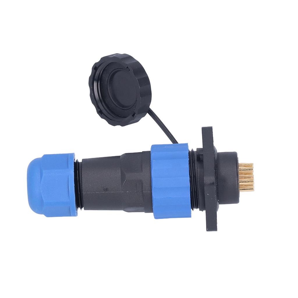 Waterproof Plug Socket Square Aviation Power Connector Butt Terminal Adapter AC 380V SP207 Pin