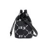 MLB Monogram Series NY Yankees Retro Floral Logo Bucket Bag Unisex Bags Black 3ABMS022N-50BKS