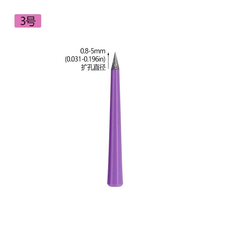 1PC Diamant Perle Glas Perle Reibahle Grat Perlen Loch Vergrößerer Werkzeuge Puncher für DIY Schmuck Machen Perle Reibahle