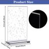 GANGBARU 10 Pack 4 X 6'' Acrylic Sign Holder Clear Display Stand Double Sided Vertical Flyer Menu Brochure Holders For Restauran