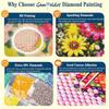 Diamond painting DIY cute bee with flowers kit for home room decoration