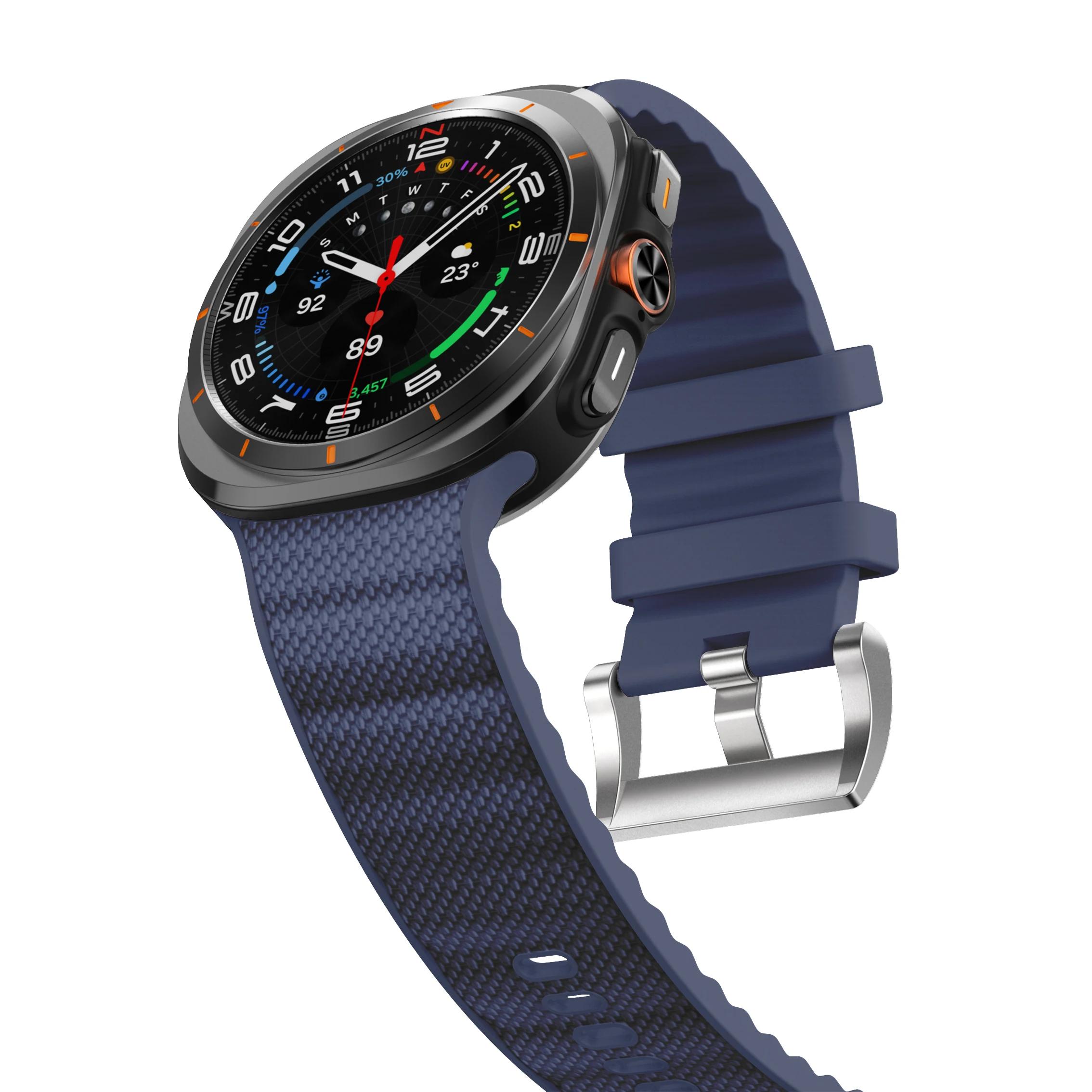 НОВЫЙ ремешок для Galaxy Watch Ultra Peakform Band Браслет на запястье для Samsung Watch Ultra 47 мм Спортивный силиконовый нейлоновый ремешок Браслет for Watch Ultra 47mm