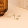 3pcs Trendy Zirconia Earring Stacks for Sensitive Ears Zircon Cartilage Tragus Accessories Handmade Ear Studs Accessory