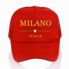 MILAN ITALY Baseball Cap Milano Italia Hiking Fishing Hot Sale Hip Hop Hats Unisex Adult Sport Mesh Breathable Caps
