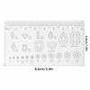 10pcs Ultra Thin Transparent Nail Ruler Soft Manicure Ruler  Precision Nail Measuring Work
