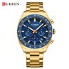 CURREN 8497 Men's Waterproof Business Quartz Watch with Multifunctional Calendar