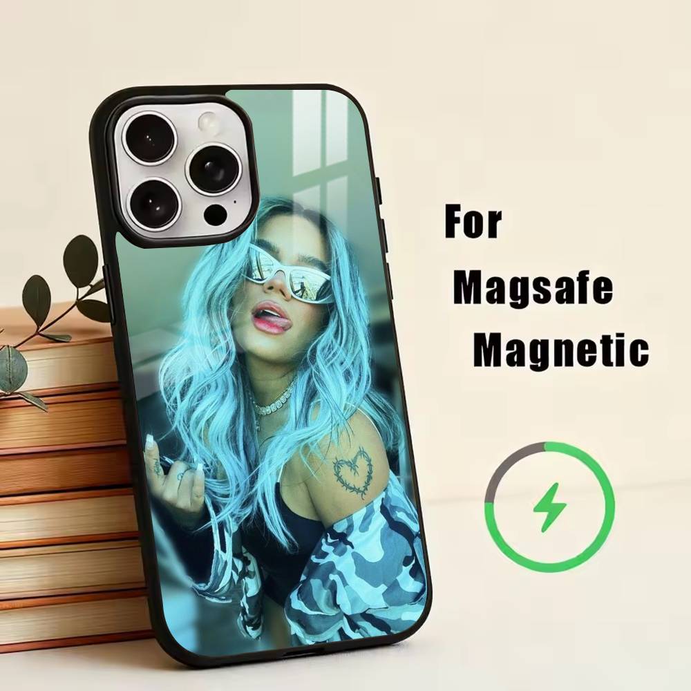 Singer K-Karol G Amargura Phone Case For iPhone17,16,15,14,13,12,11 Plus,Pro Magnetic with Magsafe Wireless Charging