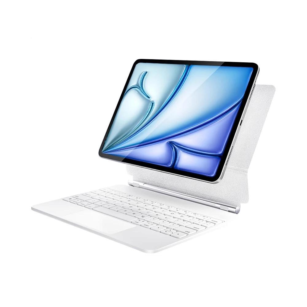 

Multilingual Magic Keyboard for iPad Pro/Air (11 , 13 , 12.9 , 10th Gen) - Supports Spanish, French, Russian, Korean, and Arabic. iPad Air 11/Pro 11 inch (Air 8/7/6/5/4)