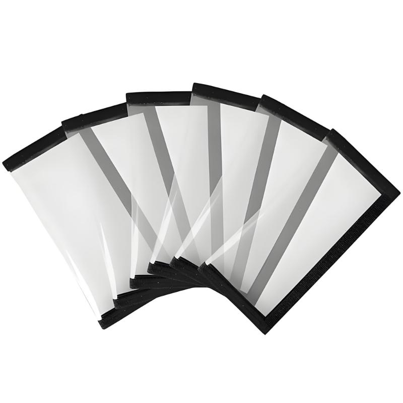 

6Pcs Clear PVC Fishing Baits Storage Bags Fishing Hook Cover Clear Baits Cover For Lure Protections And Easy Organization large