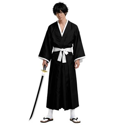 TUAHOUS BLEACH Kuchiki Rukia Cosplay Costume, Kendo Outfit, Halloween, School Festival, Event, Disguise (Size M)