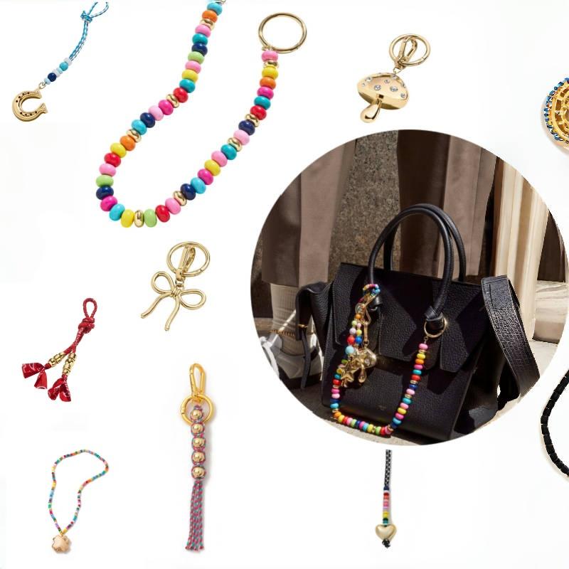 Koreanischer Süßer Schlüsselanhänger Niedliche Exquisite Lederblume Quaste Rucksack Dekoration Liebe Stern Geflochtenes Seil DIY Schlüsselanhänger