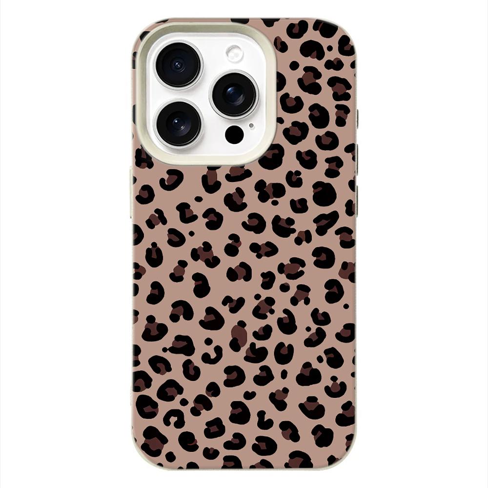 Sexy Leopard Print Phone Case For IPhone 17 16 15 Plus 11 13 12 14 Pro Max 16e 17 Air Soft Transparent Cover Cases Coque