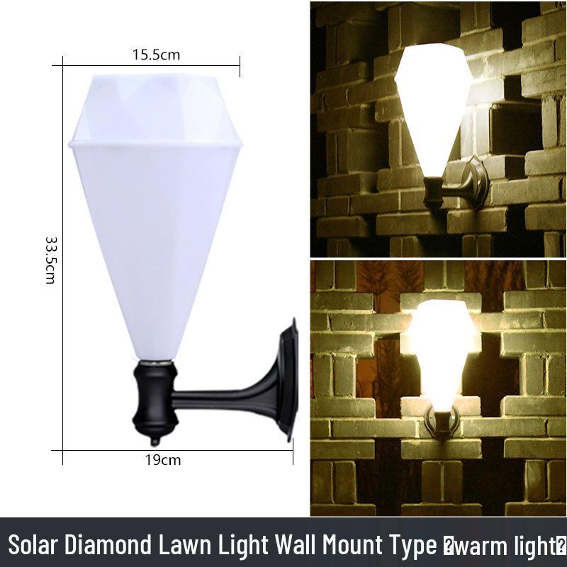 Outdoor Waterproof Solar Street Lamp for Courtyard and Lawn - Super Bright Solar Courtyard Lamp