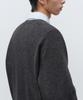 Musinsa Standard Round Neck Crop Cardigan [Medium Gray]