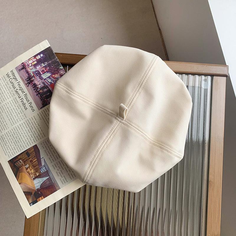 

Women s Black Beret - Spring & Autumn 2024, New Style Artist s Hat, Flattering Octagonal Design for Larger Head Circumference. Adjustable