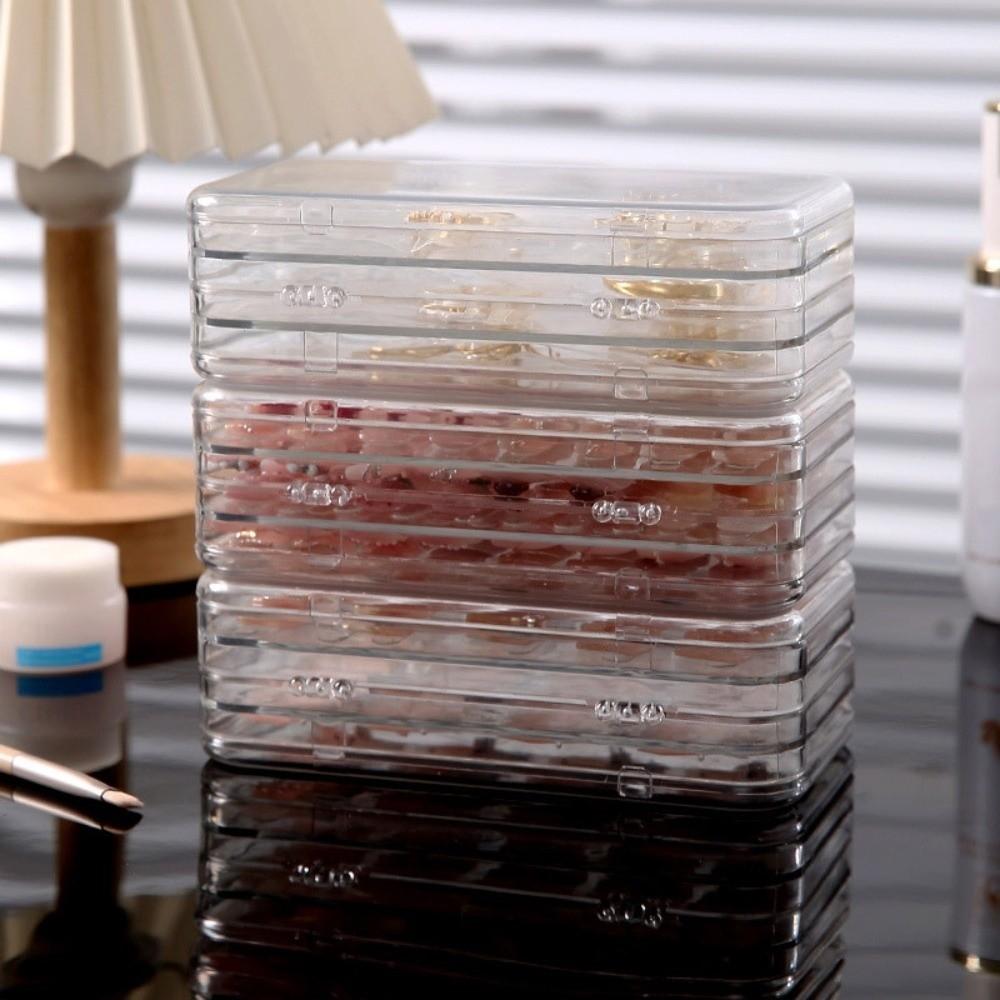 3 Layer Artificial Nail Display Organizer Transparent Nail Tips Display Holder  Household