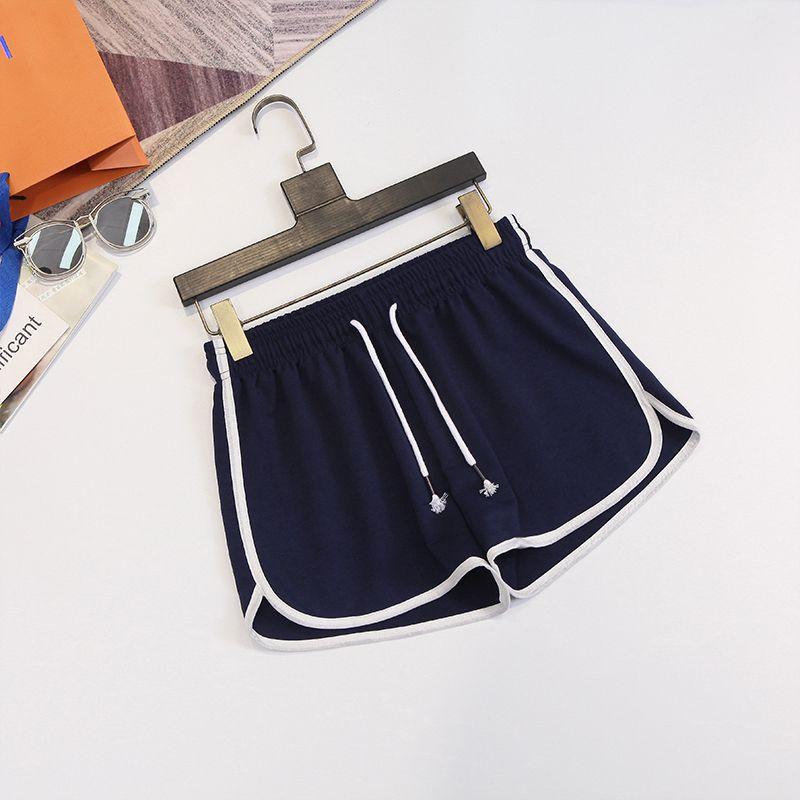 Women's Sports Shorts Spring and Summer Edging Pants Plus Size Loose and Slimming Student Wide-leg Casual Pants