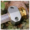 1Set Zinc Aluminum 5/8-3/4 Inch Garden Hose Connector Water Pipe Repairer Male Female Connector Set With Sealing Rings