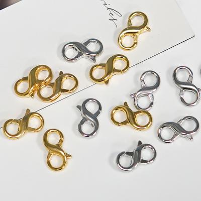 Lot de 3 fermoirs mousqueton pour la fabrication de bijoux, accessoires pour la création et la réparation de bracelets, colliers et autres composants de bijoux faits main