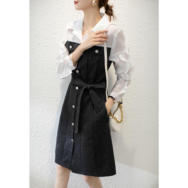 

Firstview Urban Casual Three-Quarter Sleeve Short Dress L